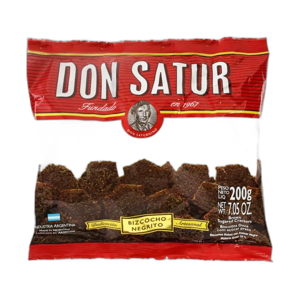 BIZCOCHO NEGRITO 200GR DON SATUR