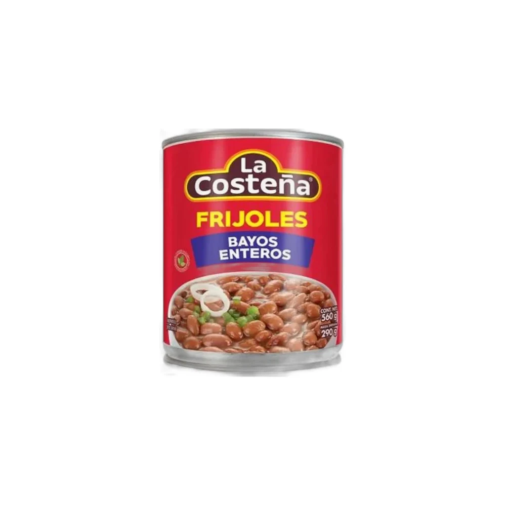 FRIJOLES BAYOS ENTEROS 560GR LA COSTEÑA