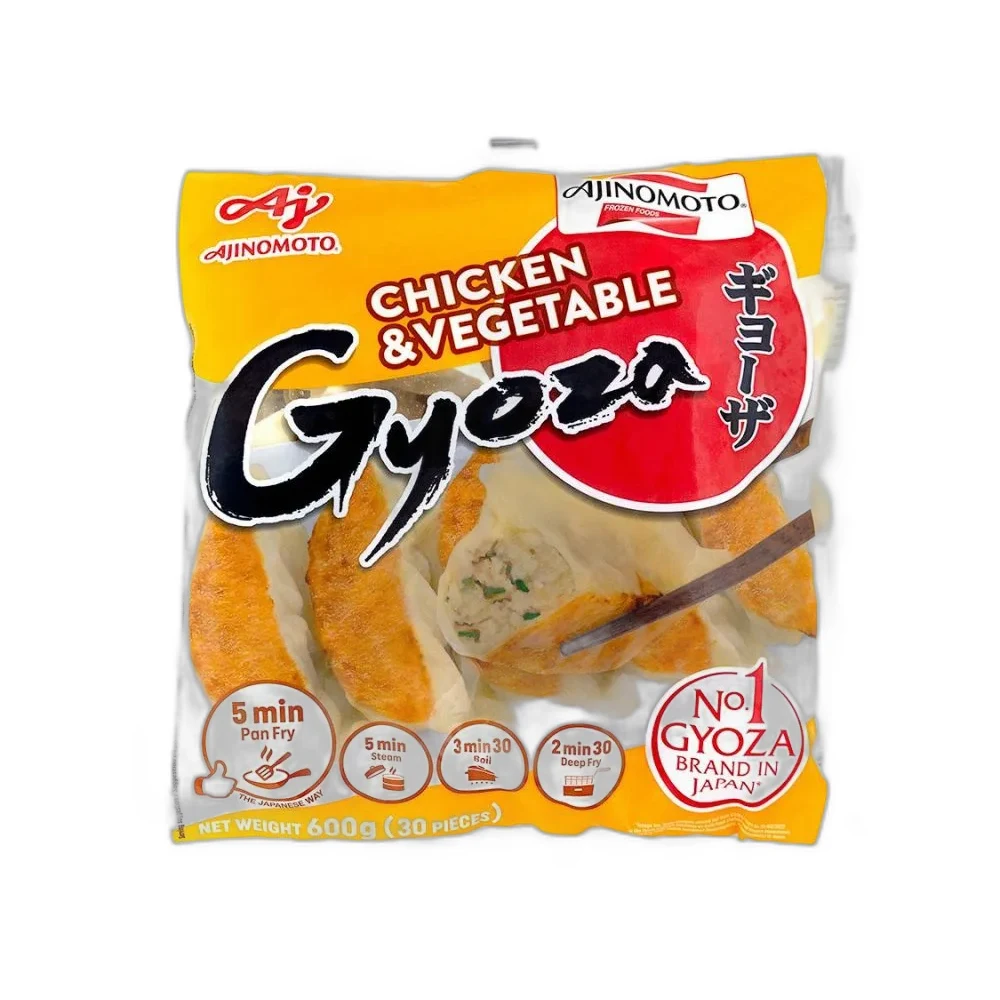 GYOZA DE POLLO Y VERDURAS 30U 600GR AJINOMOTO