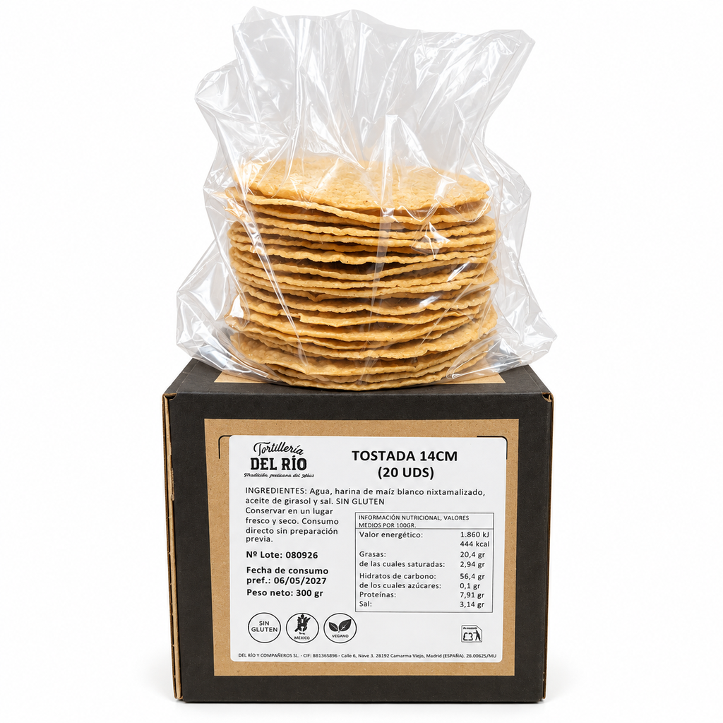 TOSTADAS DE MAIZ 20U 300GR DEL RIO